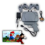 Elevea { BEST GIFT with 15 YEARS WARRANTY } 8 Bit Trendy LCD Plug Video Games for TV Gaming Console with Classic Inbuilt games like Super Mario Bros, Contra, Double Dragon 2, Duck Hunt, F1 Race ETC