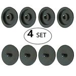 Seat Belt Stop Button Buttons Prevent Seatbelt Buckle from Sliding Down The Belt Set of 4 Plastic Seat-Belt Stopper Clips Snap-On System No Welding Required Black - As Seen on TV (Black)