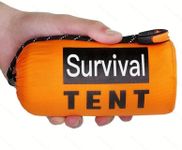 Emergency Tent Survival Shelter 2 Person Emergency Tent Use As Survival Tent Emergency Shelter Tube Tent Survival Tarp Includes Survival Whistle & Paracord Orange