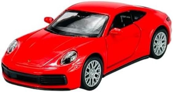 Welly Porsche 911 992 4S Coupé Rouge Nouvelle Génération à partir de 2019 env. 1/34-1/39 Modèle de voiture en métal