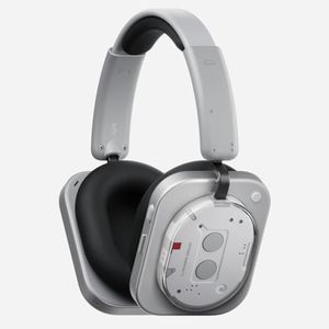 Nothing Headphone (1) Hybrid Active Noise Cancelling Headphones, Wireless Over Ear Headphones with 6 MICS, Personalized Spatial Audio, Tuning by KEF, Up to 80 Hours Playtime, Bluetooth Headset White
