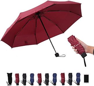 SY COMPACT Travel Umbrella - Lightweight Portable Mini Compact Umbrellas(red)