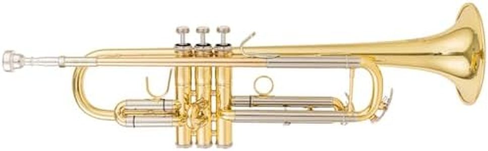 AUROSUS Bb Trumpets for Beginner or Advanced Student w/Case, Cloth, Gloves - Brass Musical Instruments For Kids & Adults