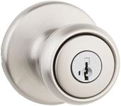 Kwikset 94002-852 Tylo Door Knob, Satin Nickel, Entry with Smartkey