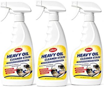 Gihen Heavy Oil Cleaner Stain - Effective Multi-Purpose Cleaner 17.6 oz, Includes Spray Bottle & Towel for Cleaning Kitchen, Oven, Stove, Range Hood, Sink
