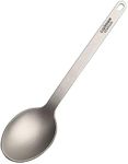 Carimee Pure Titanium Camping Spoon, Ultra-Light Eco-Friendly Portable Reusable Flatware for Outdoor Camping Backpacking Hiking Travel Picnic Tableware, 6.3", 0.64oz