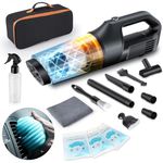 AX2V Car Interior Cleaning Kit, Car Detailing Kit Interior with Car Vacuum Cleaner, Detailing Brush Set, Cleaning Gel, Spray Bottle, Towel, Complete Car Cleaning Supplies for Auto, Truck, SUV, RV