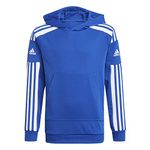 adidas Unisex Kids Squadra 21 Hoodie, Royal Blue / White, 13-14 Years