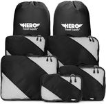 HERO Packing Cubes (5 Set) Luggage Organizers with 2 Laundry Bags