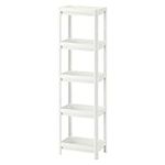 Dulcii 5 Tier Bathroom Shelving Units, Freestanding Toilet Space Saver,Slim Gap Organizer Storage Standing Shelf for Laundry, Bathroom, Kitchen