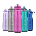 Pogo BPA-Free Tritan Plastic Water Bottle with Soft Straw, 40 Oz, Fuchsia