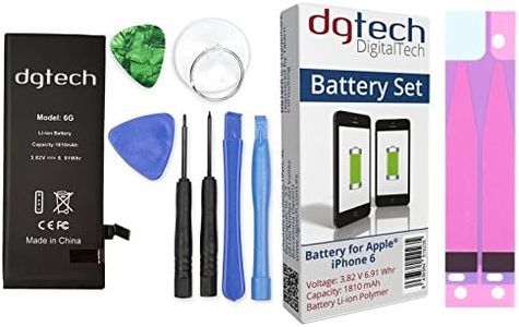 DigitalTech® - Batería Compatible con iPhone 6 de Alta Capacidad con Herramientas. 3,82v 1810 mAh. Kit de bateria Interna Compatible con Todos los APN de la bateria Original.