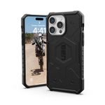 URBAN ARMOR GEAR UAG Case [Updated Ver] Compatible with iPhone 15 Pro Max Case 6.7" Pathfinder Black Built-in Magnet Compatible with MagSafe Charging Rugged Military Grade Dropproof Protective Cover