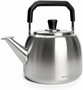 GEDO Stainless Steel Whistling Tea Kettle, 304 Food Grade, Large Capacity, Stovetop Kettle for Gas Stove and Induction Cooktop (6L)