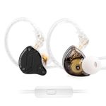 KZ ZS10 Pro X in Ear Monitor, Upgraded 4BA 1DD KZ Headphone Multi Driver in Ear Earphone IEM with Alloy Faceplace Detachable Silver-Plated Recessed 0.75mm 2Pin Cable for Audiophile(Dark,with Mic)……