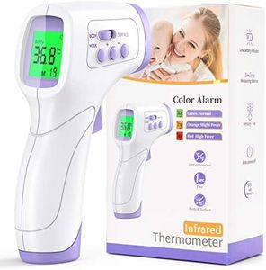Termometro Digital Frente, KKmier Termometro Digital Bebe sin Contacto con Pantalla LCD, Termómetro de frente y oído para Bebé, Adultos, Hospital, ℃ y ℉ Conmutable con Alarma de Fiebre