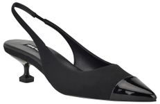 Nine West Womens Workit Pump Sandal, Black 001, 11