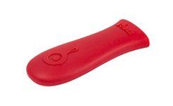 Lodge Silicone Hot Handle Holder - Red Heat Protecting Silicone Handle for Lodge Cast Iron Skillets with Keyhole Handle