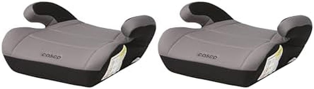 Cosco Kids Topside Booster Car Seat, Pack of 2, Lightweight Travel Chair, Easy-Clean Cover, Belt Guide, Fits 40-100 lbs, 43.4-57 in, Leo