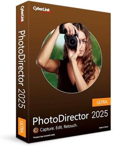 CyberLink PhotoDirector 2025 Ultra – AI Photo Editing | Graphic Design Software for Windows | Box with Download Code