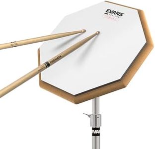 Evans RealFeel Attacktile Drum Pad - Drum Practice Pad - UV Coated Practice Pad - 1-Sided, Scholastic Kit - 10 Inch