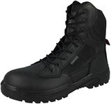 GROUNDWORK Steel Toe Cap Combat Tactical Safety Ankle Boots Security Military Police Boot (Onyx, 6 UK, numeric_6)