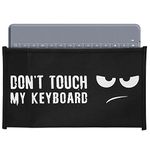 kwmobile Keyboard Cover Compatible with Logitech KEYS-TO-GO - Dust Cover PC Keyboard Fabric Case - Don't touch my keyboard