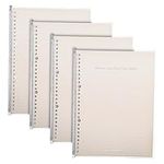Kurtzy A5 Ivory Colour Spiral Notebooks (4 Pack) - Wirebound 60 Lined Pages/120 Sheets - 80gsm Thick College-Ruled Paper - Office/School Journals