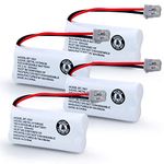 BT-1021 BBTG0798001 Rechargeable Cordles Phone Battery Compatible with Uniden BT1021 BT-1025 BT-1008 BT-1016 Empire CPH-515B Cordless Handset 2.4V 300mAh(Pack of 4)