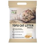 Nurture Pro Tofu Cat Litter Original (Flushable & Lasts 4 Weeks) - 6L