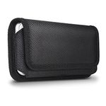 for iPhone 8 7 Belt Holster Case, miadore Premium Nylon Horizontal Belt Clip Pouch Magnetic Flap Phone Holder Elastic Side with Safety Loops for iPhone 6 6S (Only with Naked Phone or Ultra-Slim Case)