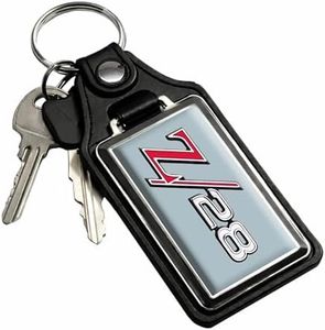 Brotherhood Car Key Chain for Camaro - Classic Models Keychain for Men and Women Gift Key Ring - Glacier Blue - Z28