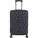 HYPER VENTURE Luggage Cover Suitcase Protetor, Black Maze, S