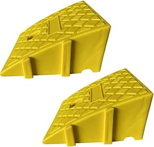 Rampa per marciapiede, altezza 11/13 cm, in plastica, portatile, robusta, per carico, marciapiede, moto, scooter, sedie a rotelle, garage, mobilità