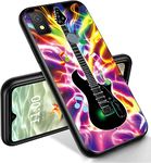 RYUITHDJP for Cricket Icon 4 Phone Case 6.5" Guitar Design, Phone Case for Cricket Icon 4 Case TPU Stylish Protective Cover