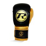 Ringside Boxing Pro Fitness Glove Synthetic Leather Glove Metallic Black/Gold