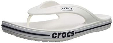 Crocs Women's Bayaband Flip Flop, White/Navy, 5 UK Men/ 6 UK Women