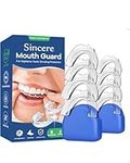 Sincere Mouth Guard for Grinding Teeth at Night, Sport Athletic, Whitening Tray, 2 Sizes, Pack of 8 with Travel Case | Teeth Grinding Mouth Guard for Sleep| Night Guard For Teeth Grinding and Clenching