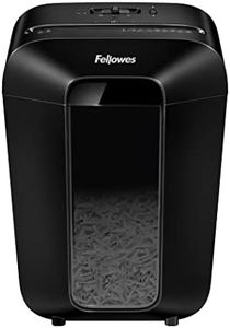 Fellowes LX70 - Trituradora de Papel, Corte en partículas, destruye hasta 11 Hojas, destructora de Papel Uso Personal, Papelera 18L, Nivel de Seguridad DIN-P4, con Bloqueo de Seguridad, Color Negro