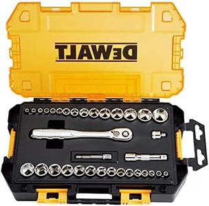 DeWalt Black Chrome Mechanics 34-Piece Tool Set