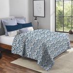 Trident Queen Size Comforter Blanket, 144 Thread Count, 100% Cotton Shell with 120 GSM Polyfill, Double Bed Comforter Blanket, Urban Comfort Collection-Audrey