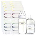 ZZLBZN 64 PCS Waterproof Name Labels for Kids, Colourful Name Stickers for Baby Water Bottle Labels for Daycare, School Stuff, Self Laminating, Name Tags, Dishwasher Safe