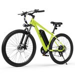 QLIFE Racer Electric Bike for Adults - 21-Speed Mountain Lightweight Ebike with Peak 750W 35 KM/H Brushless Motor, 375Wh Removable Battery, 26X2.1 Tire Step Over E-MTB, Up to 64 KM