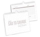 SAD TO SAVAGE Habit Tracker by Shelby Sacco - Daily Habit Tracker Journal with Affirmations and Educational Material on The Habit Loop for Creating Habits to Improve Your Life