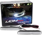 iJDMTOY 7-Inch Universal Fit Xenon White High Power 30-SMD LED Daytime Running Light Bar (DRL) w/Wiring Harness