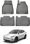 Nomad Floor Liner Compatible with Tesla Model Y 2021+ Tailored All Weather 3D Moulded Floor Mats Black Premium Recyclable Thermoplastic Custom Fitted Accessory Pet Safe Friendly & Waterproof