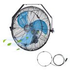 Pasapair 20 Inch Wall Mount Misting Fan,High Velocity Industrial Wall Fan with IPX4 Waterproof Motor,GFCI Plug&ETL Listed,8.2 ft power cord,Easy Installation,Perfect for Greenhouses,Patios,Warehouse.