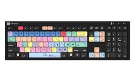 LogicKeyboard Adobe Premiere Pro CC American English Nero Slim Line PC Keyboard, 2x USB Ports