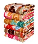 VAS Collections® All Season Multipurpose Polar Single Bed Printed Assorted Multicolor Lightweight Blanket (Set of 6, 225 X 152 CM, Fleece, Breathable)