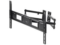 Monoprice Corner Friendly Full-Motion Articulating TV Wall Mount Bracket for TVs 32in to 70in, Max Weight 99lbs, VESA Patterns Up to 600x400, Fits Curved Screens - Cornerstone Series , Black